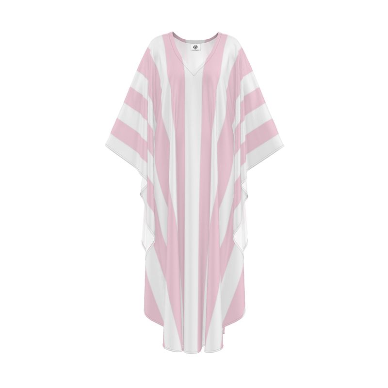 Pink Striped Lounge Gown