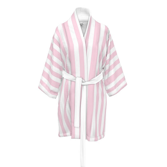 Pink Striped Kimono